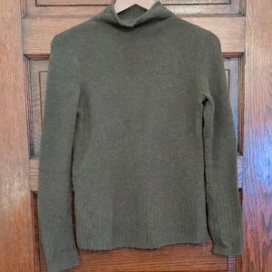 Madewell Turtleneck Sweater in Forest Green